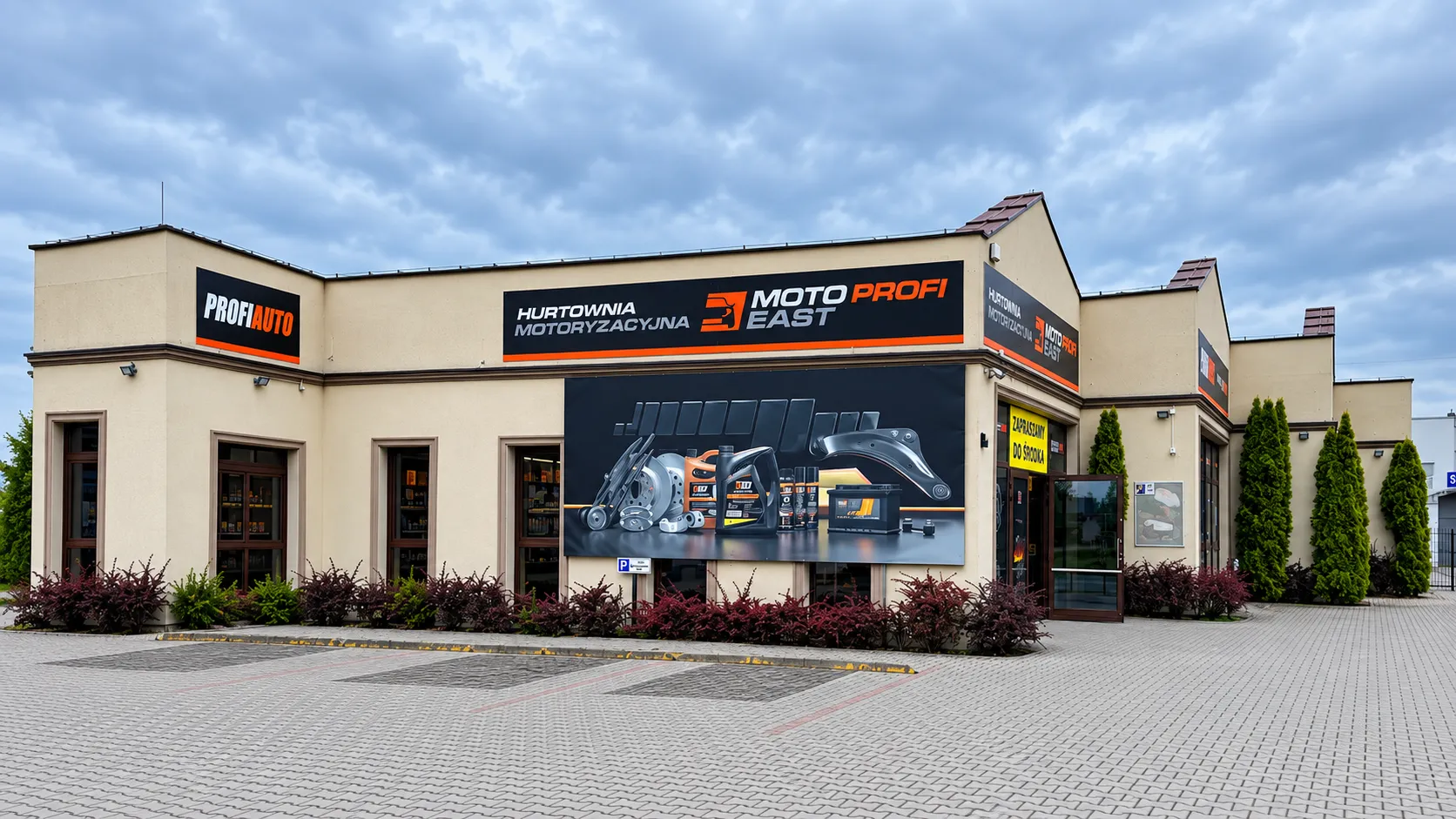 Budynek hurtowni motoryzacyjnej Moto Profi East w Sandomierzu